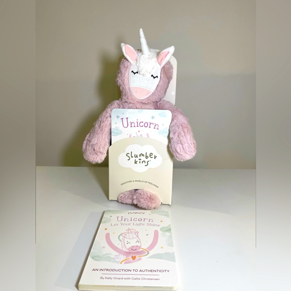 Slumberkins unicorn doll and book